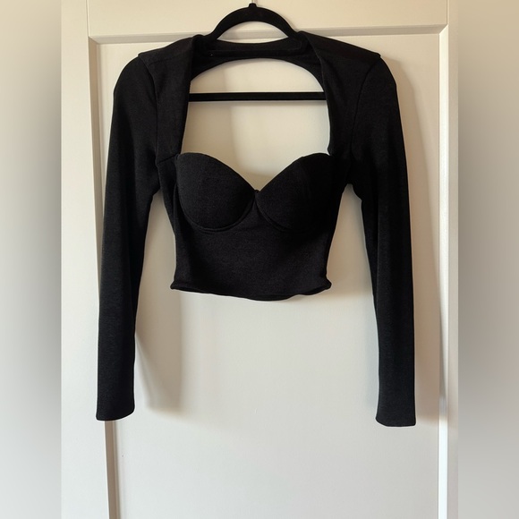 SER.O.YA Quincey Long Sleeve in Black size Small - Picture 3 of 6